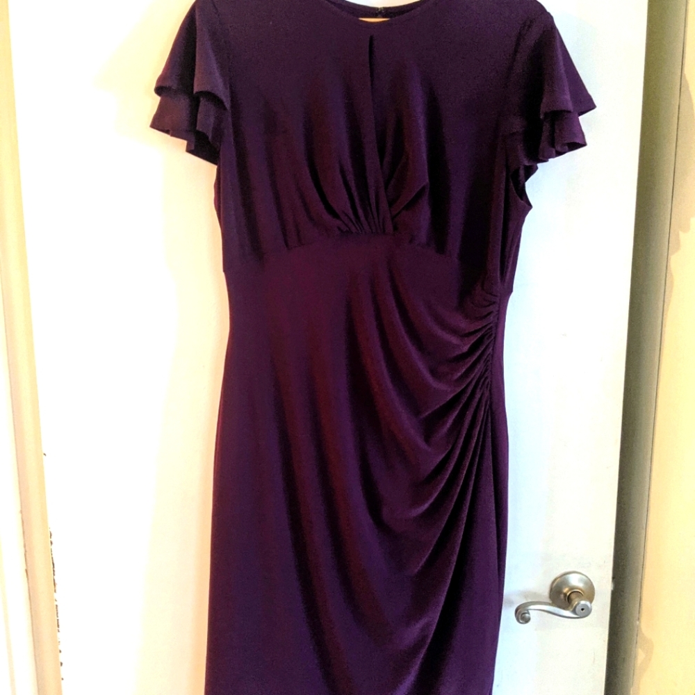 Purple cocktail or work dress by Ralph Lauren
